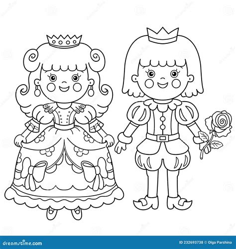 Prince And Princess Clipart Black And White