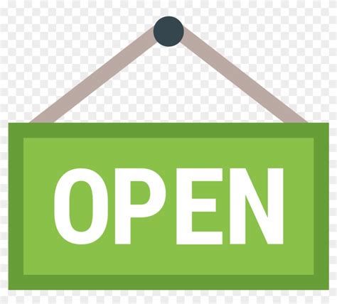 Open Sign Icon Open Sign Icon Free Transparent Png Clipart Images