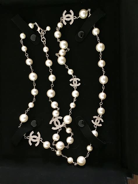 Pin By Rocked Edge On Chanel Necklaces Chanel Necklace Pearl