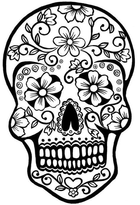 67 idées de Día de muertos coloriage tête de mort fete des morts