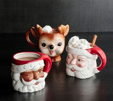 Santa Claus Mugs Pottery Barn