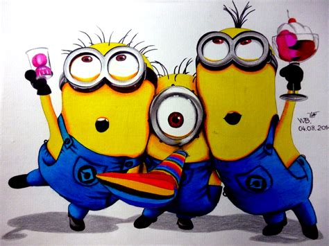 Minions From Despicable Me 2 Colored Pencils By Bossbi On Deviantart