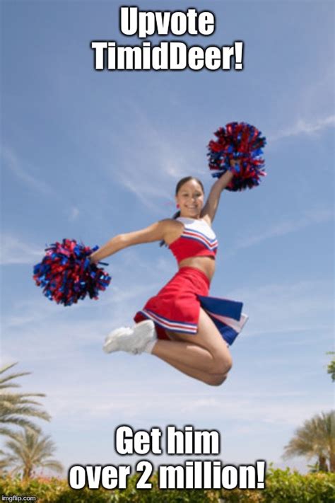 Cheerleader Jump With Pom Poms Imgflip