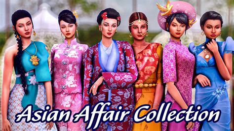 Zeussims Asian Affair Collection Channel Update The Sims 4 Cc