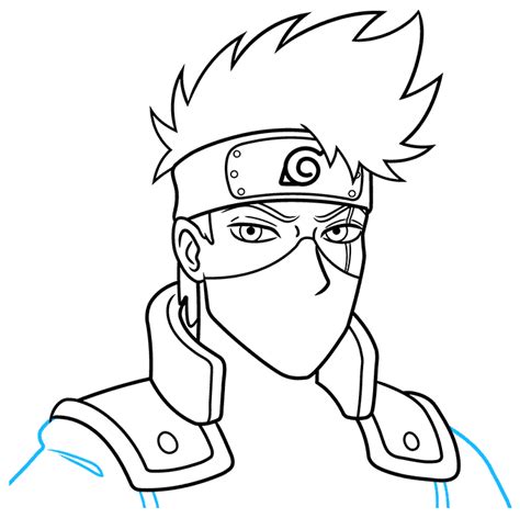 How To Draw Kakashi Hatake From Naruto Really Easy Drawing Tutorial