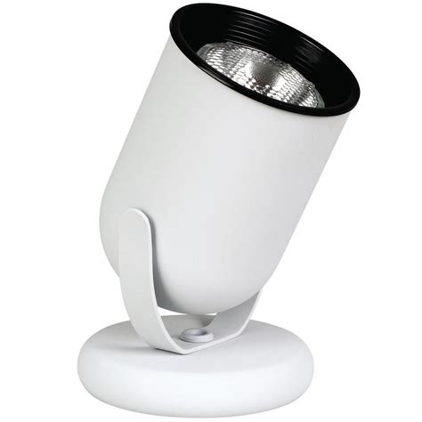 Hampton bay led uplight floor lamp, new integrated led module technology, energy saving fixture. Hampton Bay 6-3/5 in. White Uplight Floor Lamp-EP266WH ...