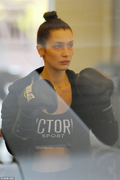 Bella Hadid Flashes Smile During Boxing Session Ahead Of Victoria