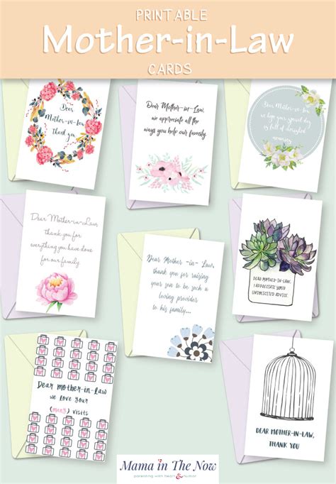 Anyone that is brave enough to marry our son deserves every dream to come true on her birthday. Printable mother-in-law cards to wish her happy Mother's ...