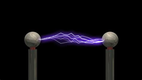 Concept Animation Tesla Coil With Matte Motion Background Storyblocks