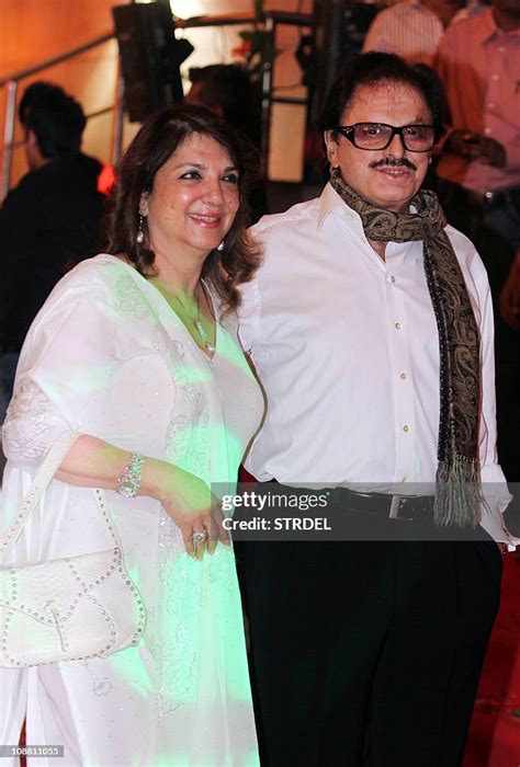 Indian Bollywood Actor Sanjay Khan Poses With Wife Zarine Khan At The News Photo Getty Images