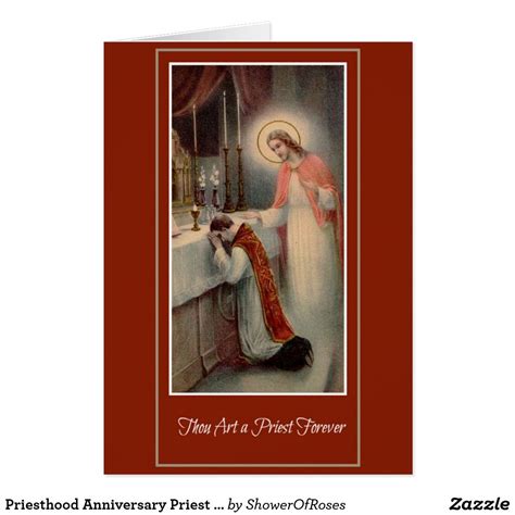 Priesthood Anniversary Priest Ordination Jesus Card