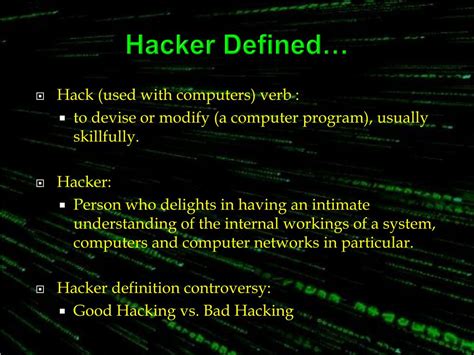Ppt Hackers Powerpoint Presentation Free Download Id1143472