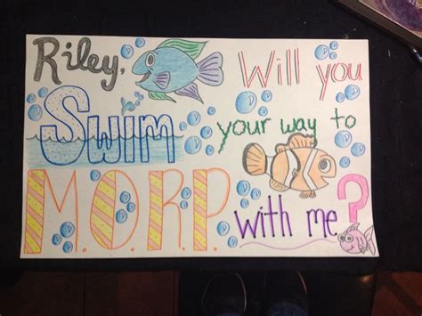 We may earn commission from the links on this page. A cute fun way to ask a boy to MORP or PROM!! Especially if you love to swim!! I just did this ...