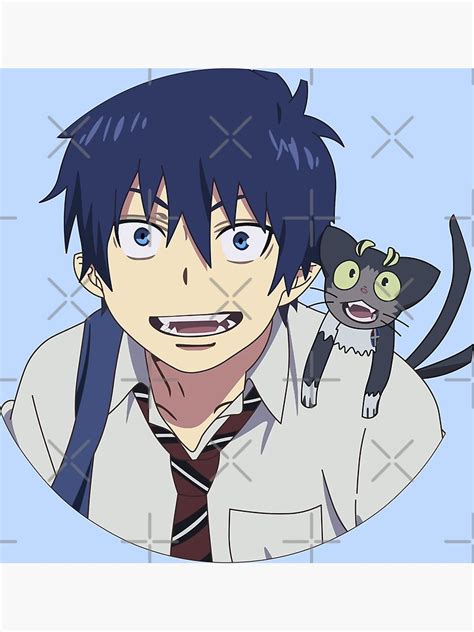 Blue Exorcist Rin Okumura And Kuro Poster For Sale By Vcook10