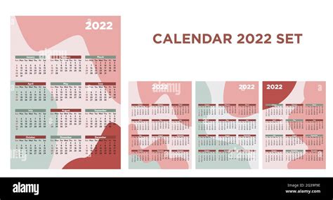 Calendario 2022 Imágenes Vectoriales De Stock Alamy