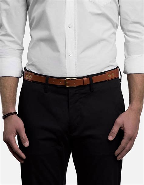 Skinny Belt Cognac Leather Mens Belts Miansai