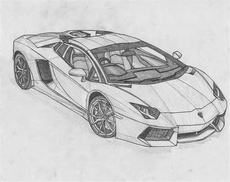Lamborghini Pencil Drawing At Explore Collection