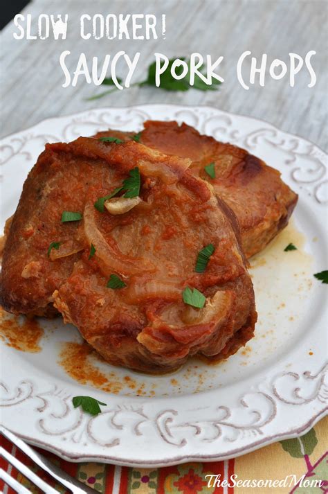 How long does it take to cook boneless pork chops at 350? Slow Cooker Saucy Pork Chops - The Seasoned Mom