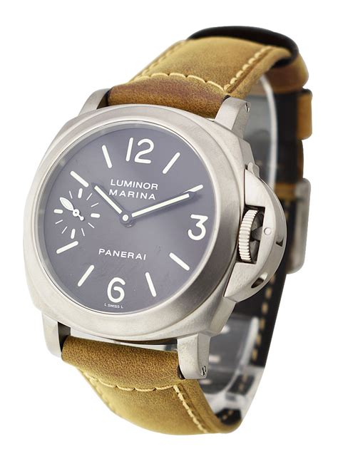 Pam 118 Panerai Marina 44mm Titanium Essential Watches
