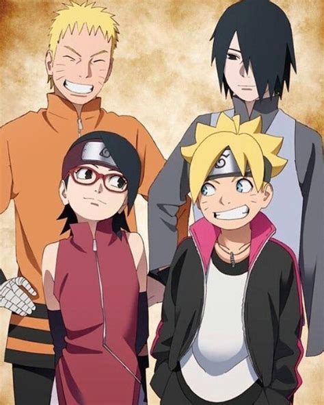 Naruto Sasuke And His Children Naruto Pinterest Naruto Sasuke