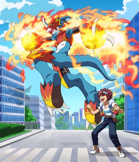 Digimon Tri Daisuke And Flamedramon By Phantomstudio Tommy On Deviantart