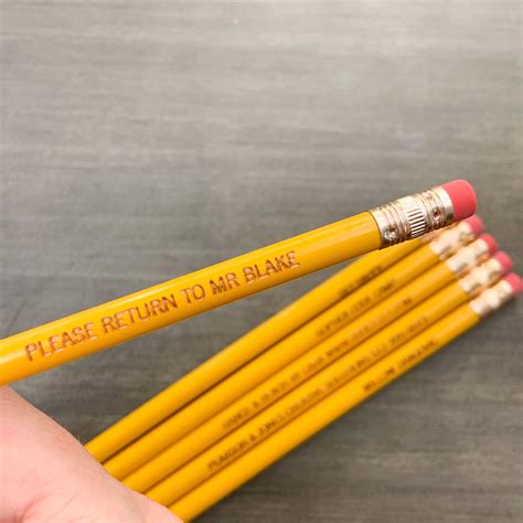 Personalized Custom Pencils 100 Bulk Order 100 Pencils For Etsy