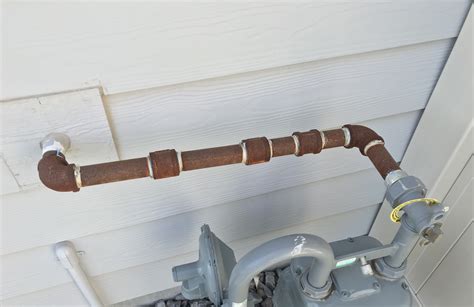 Proper Way To Deal With Rusty Natural Gas Pipe Diy Home Improvement