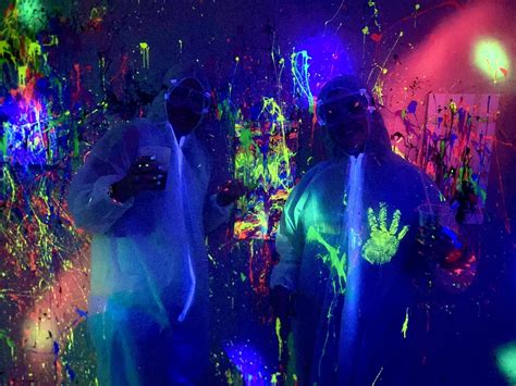 Splatter Paint Room Girls Night Out Date Night Parties Uptown