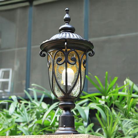 Goalplus Antique Bronze Outdoor Lamp Post Lights With Post Lamp Fixtur