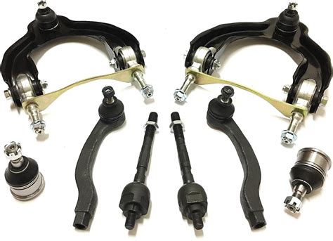 8 Piece Kit Inner And Outer Tie Rod Ends Upper Control Arm