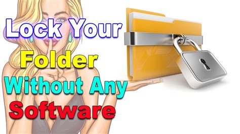 How To Lock Folder Without Any Software Youtube