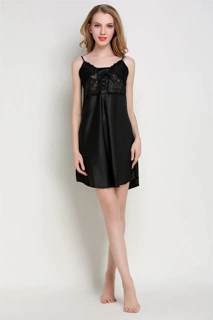 Yomrzl A471 New Arrival Summer Sexy Womens Nightgown One Piece Sleepwear Sleeveless Daily Home