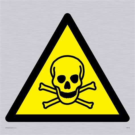 Skull Warning Symbol Only From Safety Sign Supplies