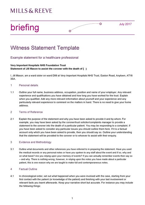 Statement how for write court to. 50 Professional Witness Statement Forms & Templates ᐅ ...