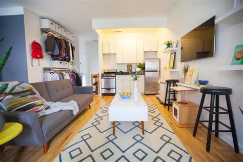 square foot bronx studio apartment  cozy  colorful