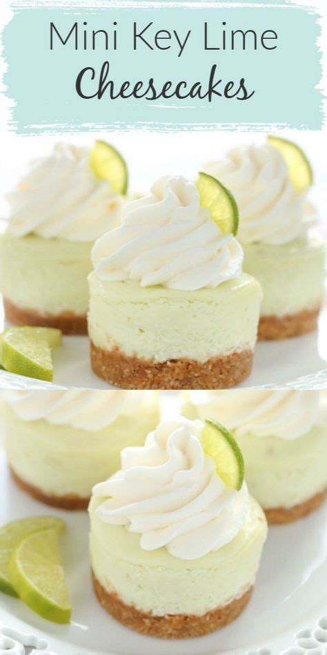 These Mini Key Lime Cheesecakes Feature An Easy Homemade Graham Cracker