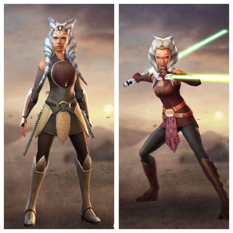 Two Forms Of Ahsoka Tano Rebels Legendary And Clone Wars Unique In Sw