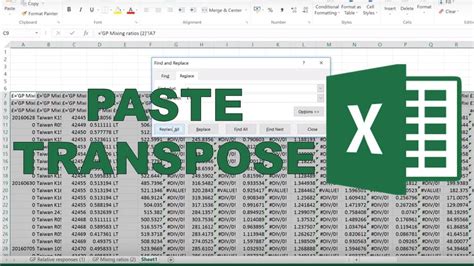 How To Paste Transpose With Formulas In Excel Youtube