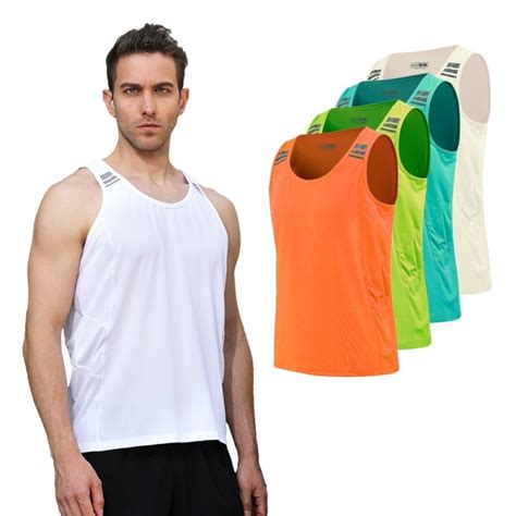 Men S Running Vest Gym Sleeveless Shirt Sport Vest Running Vest