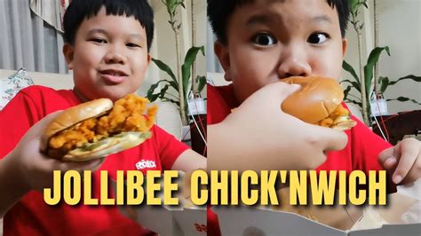 Food Taste Test The Jollibee Chick Nwich Youtube