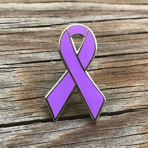 Lavender Awareness Ribbon Pins Cancer Awareness Etsy