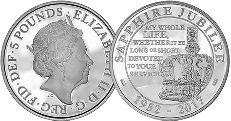 Sapphire Jubilee Crown Celebrating Elizabeth Iis 65th Anniversary Of
