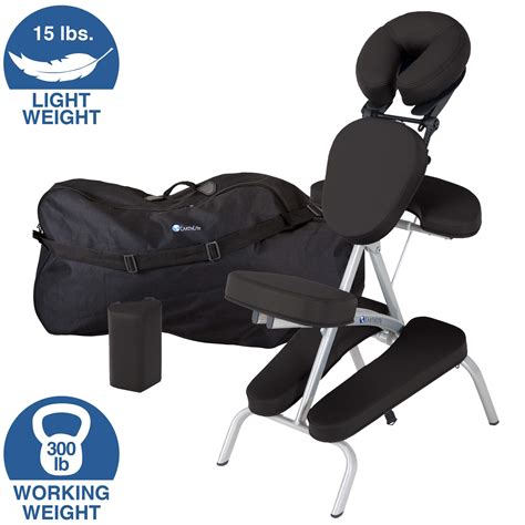 Earthlite Portable Massage Chair Package Vortex Portable Compact Strong And Lightweight Incl