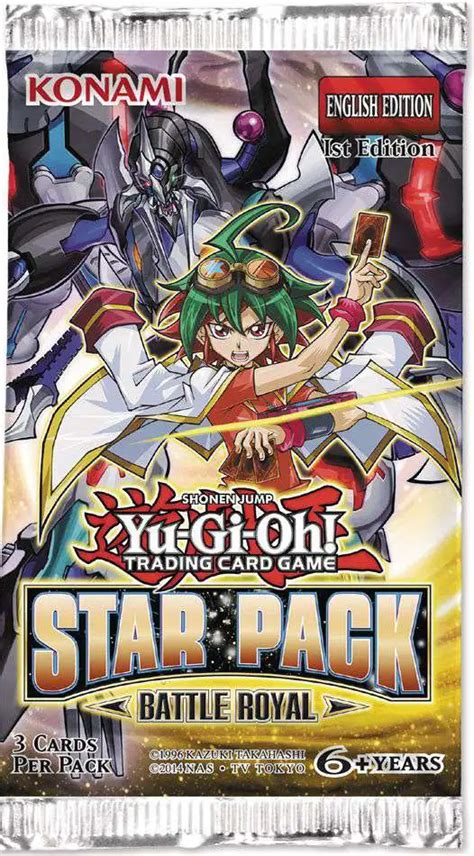 Yugioh Trading Card Game Star Pack Battle Royal Booster Pack 3 Cards