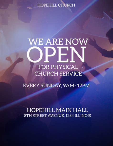 Copy Of Church Reopening Service Flyer Postermywall