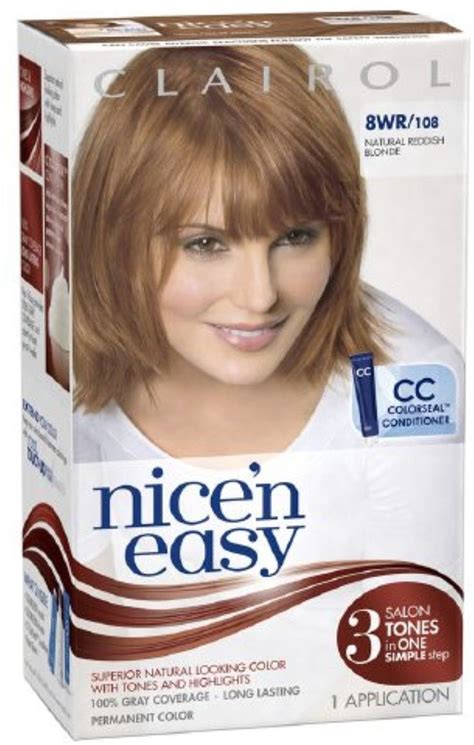 Clairol Nicen Easy 8r Medium Reddish Blonde Permanent Hair Color 1 Ea Pack Of 12