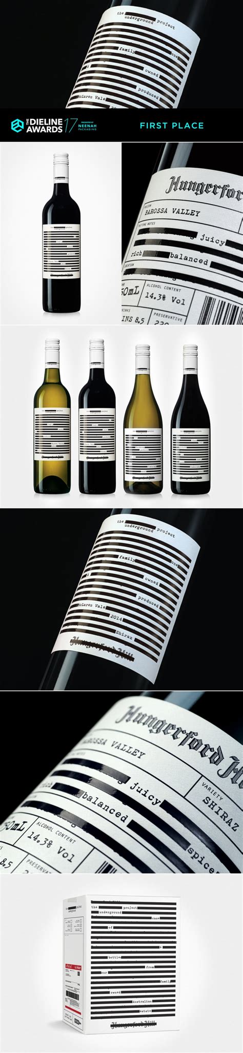 The Dieline Awards 2017 The Underground Project Wines Graphic Design