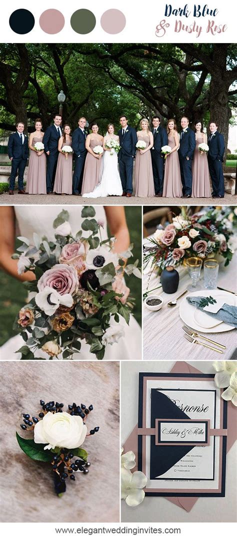The subtle green and the vibrant gold is deep red roses are also a great alternative to this color combination. 10 Prettiest Blue Wedding Color Combos for 2018 & 2019 ...