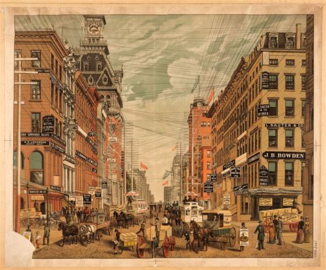 View Of Broadway New York City Ca 1840s 1860s