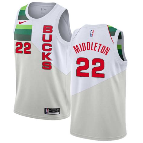 Represent your city and browse the new collection of bucks city edition jerseys or snag a milwaukee bucks swingman jersey. Nike Bucks #22 Khris Middleton White NBA Swingman Earned ...